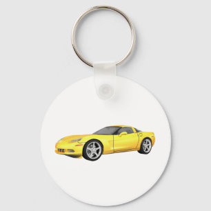 Corvette 2008: Sportbil: Gult fullföljande: Nyckelring