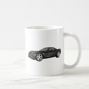 Corvette 2008: Sportbil: Svart fullföljande Kaffemugg