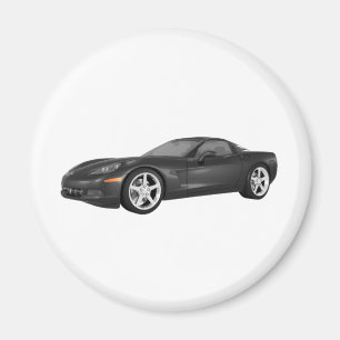 Corvette 2008: Sportbil: Svart fullföljande Magnet