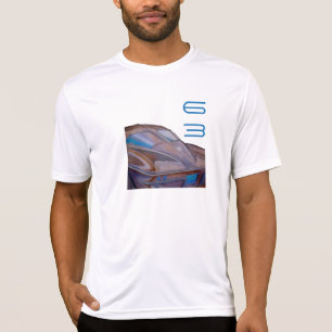 "Corvette 63" manar inpassad rund halsT-tröja T-shirt