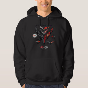 CORVETTE 8 GENERATIONER MÄRKE HOODIE