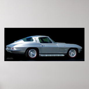 CORVETTE AFFISCH 1963
