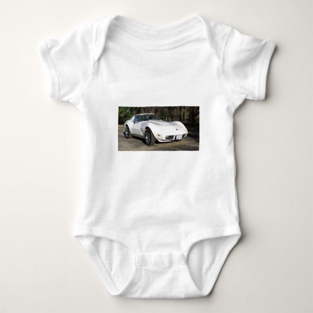 Corvette babybodysuit 1975 tee shirt (Framsida)