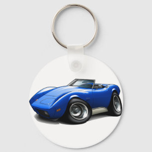 Corvette blåttcabriolet 1973-76 nyckelring