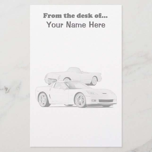 Corvette brevpapper (Framsida)