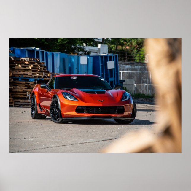 Corvette C7 Z06 Poster (Framsidan)