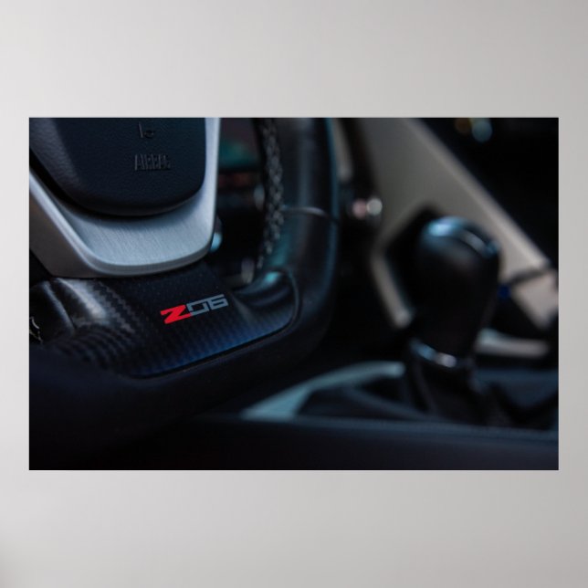 Corvette C7 Z06 Poster (Framsidan)