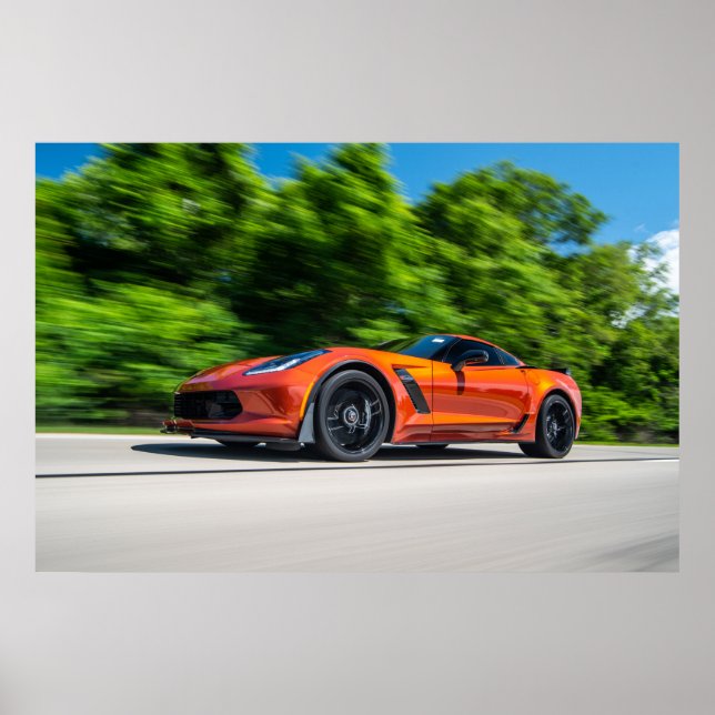 Corvette C7 Z06 Poster (Framsidan)