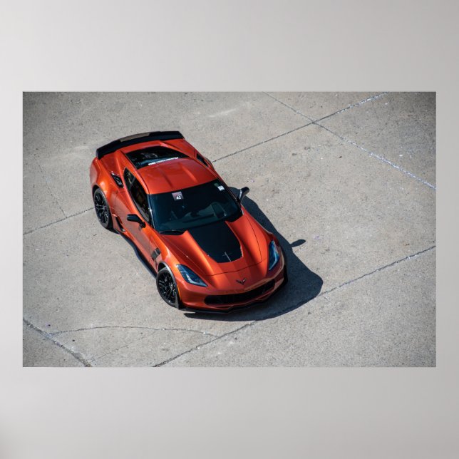 Corvette C7 Z06 Poster (Framsidan)