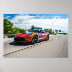 Corvette C7 Z06 Poster