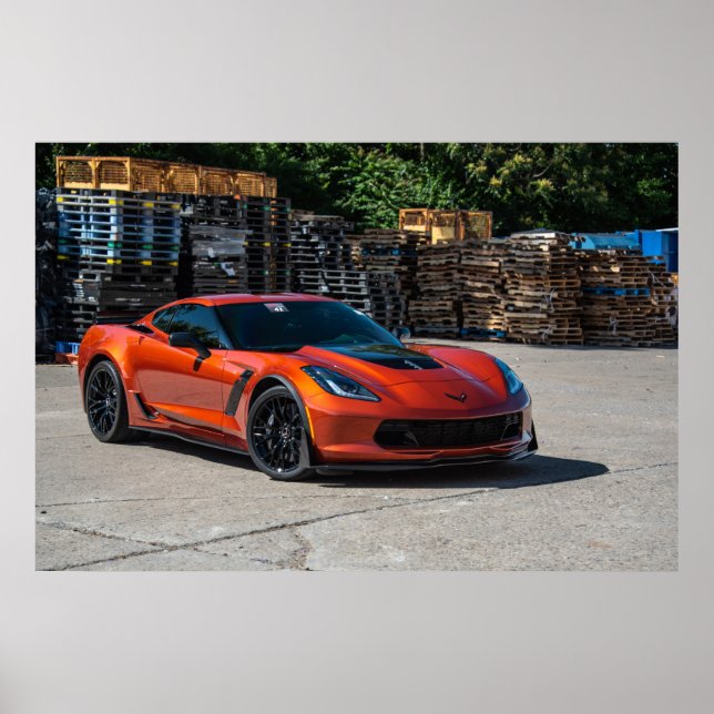 Corvette C7 Z06 Poster (Framsidan)