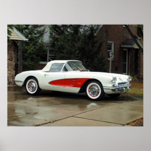 Corvette cabriolet poster
