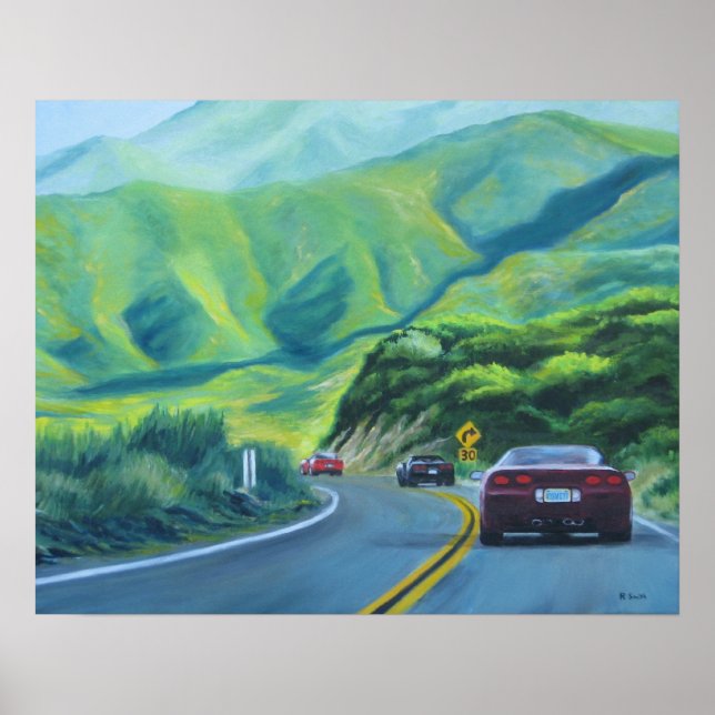 Corvette Caravan Poster (Framsidan)