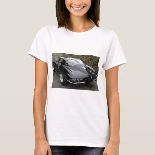 Corvette Classic Svart Delat Fönster Tee