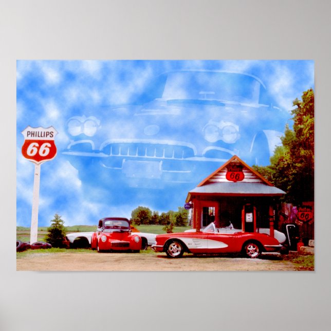 Corvette Clouds Poster (Framsidan)