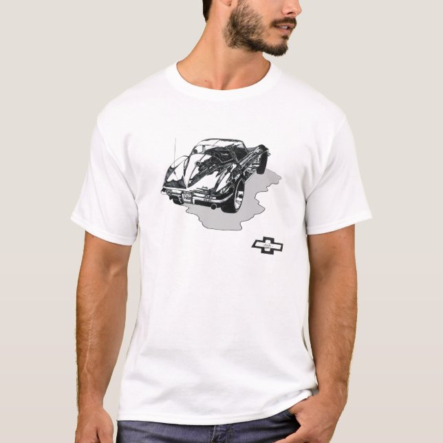 Corvette Coupe 1966 T Shirt (Framsida)