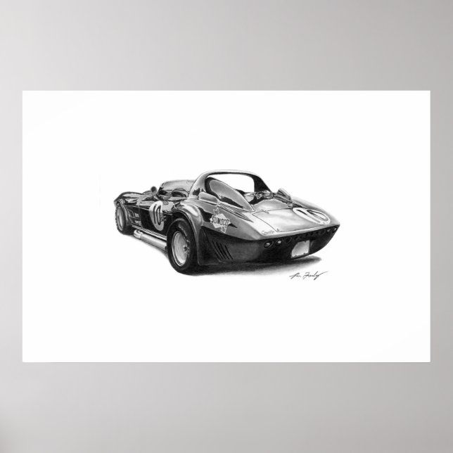 Corvette Grand Sport Poster (Framsidan)