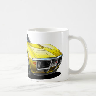 Corvette gul bil 1968-72 kaffemugg