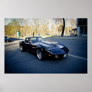 Corvette klassiker 1979 Sportscar Poster