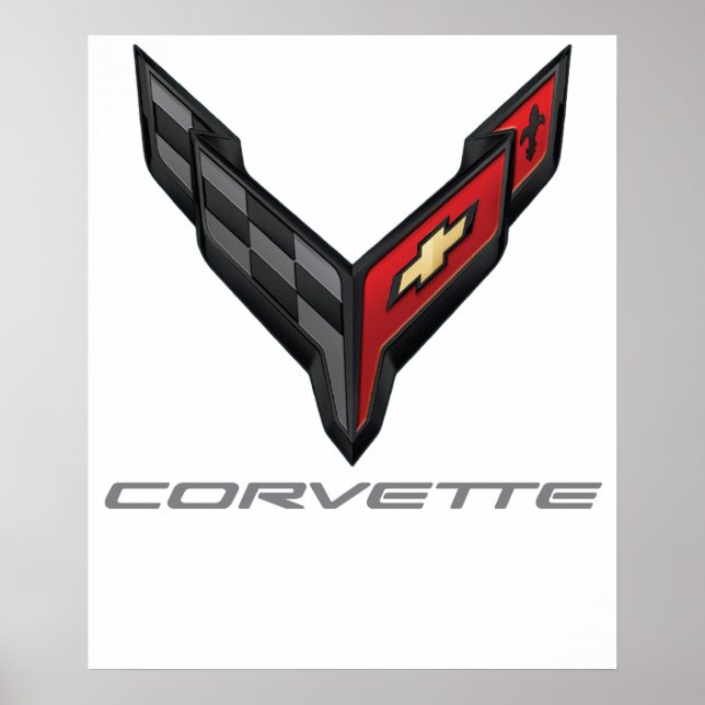 corvette logotyp 3 poster (Framsidan)