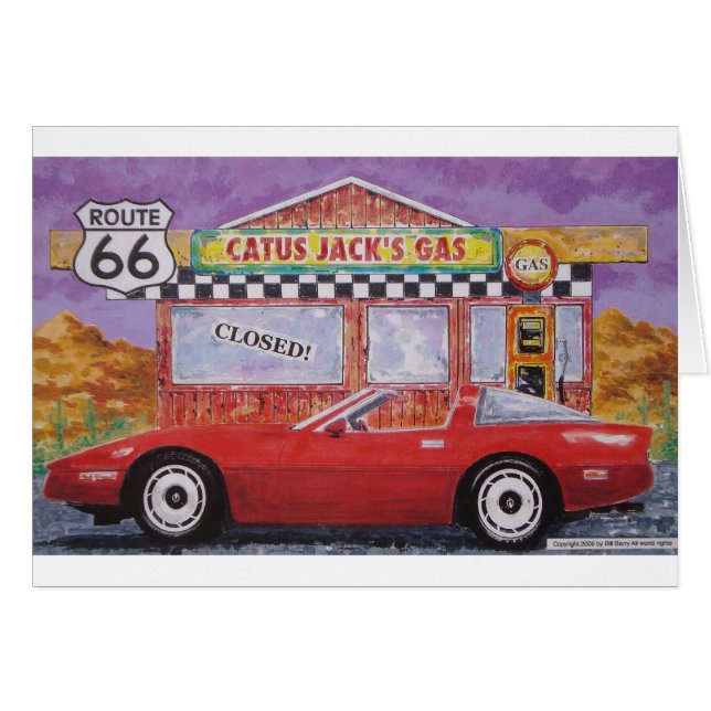 corvette målningar 005 hälsningskort (Framsidan Horizontal)