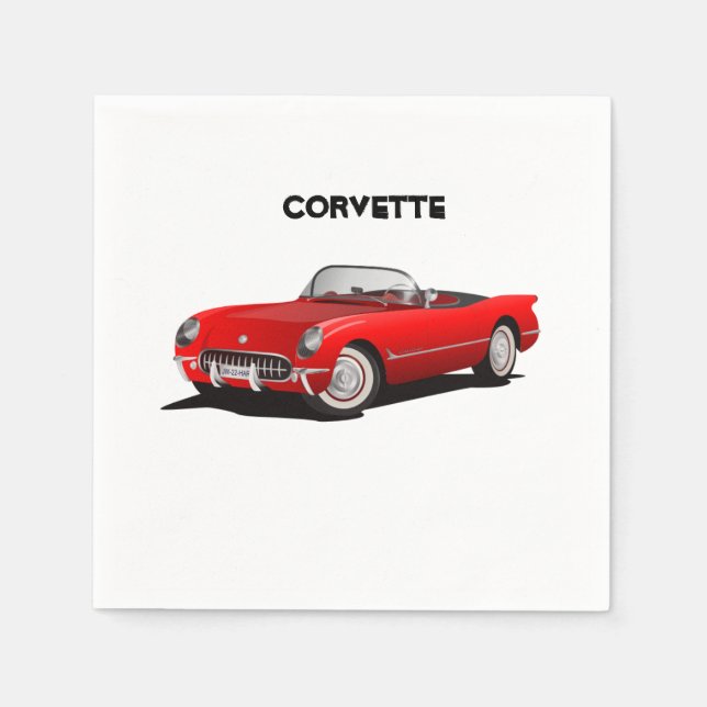 Corvette Napkins Pappersservett (Framsidan)