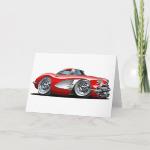 Corvette Red Car Kort