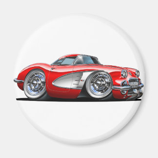 Corvette Red Car Magnet