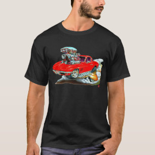 Corvette röd bil 1966-67 t-shirt