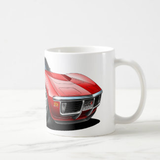Corvette röd bil 1968-72 kaffemugg