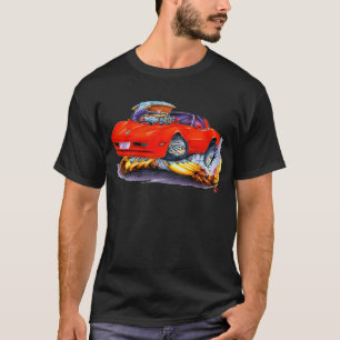 Corvette röd bil 1980-82 tee