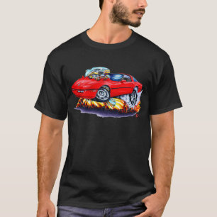 Corvette röd bil 1984-93 t-shirt