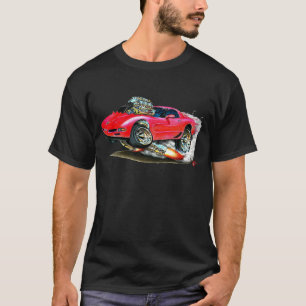 Corvette röd bil 1998-2004 t-shirt