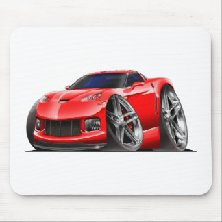 Corvette röd bil 2005-09 musmatta
