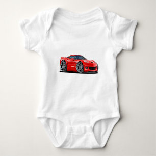Corvette röd bil 2010-12 t-shirt