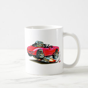 Corvette röd cabriolet 1998-2004 kaffemugg