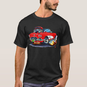 Corvette Röd-Vit cabriolet 1962 Tee