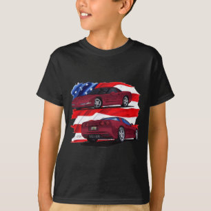 Corvette rödbrun bil 1999-04 tee
