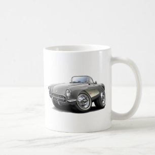 Corvette silverbil 1956-57 kaffemugg