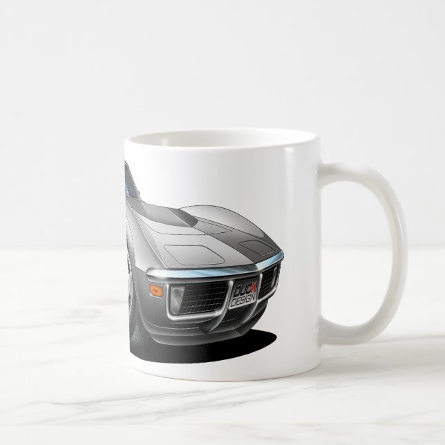 Corvette silverbil 1968-72 kaffemugg (Höger)