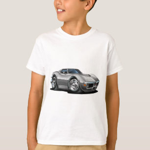 Corvette silverbil 1968-72 tee