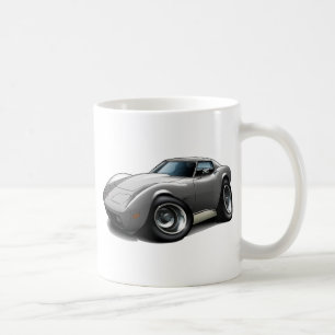 Corvette silverbil 1973-76 kaffemugg