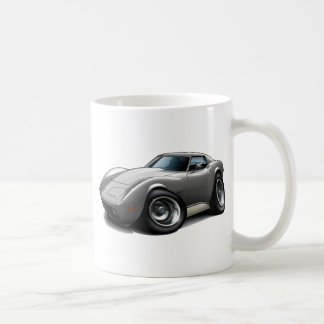 Corvette silverbil 1973-76 kaffemugg
