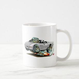 Corvette silvercabriolet 1998-2004 kaffemugg