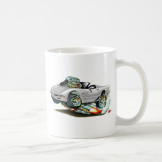 Corvette silvercabriolet 1998-2004 kaffemugg