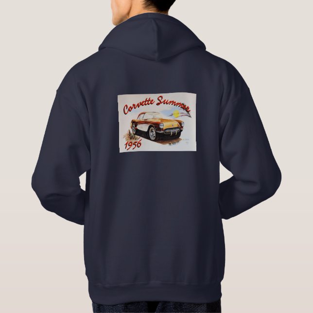 Corvette sommar 1956 hoodie (Baksida)