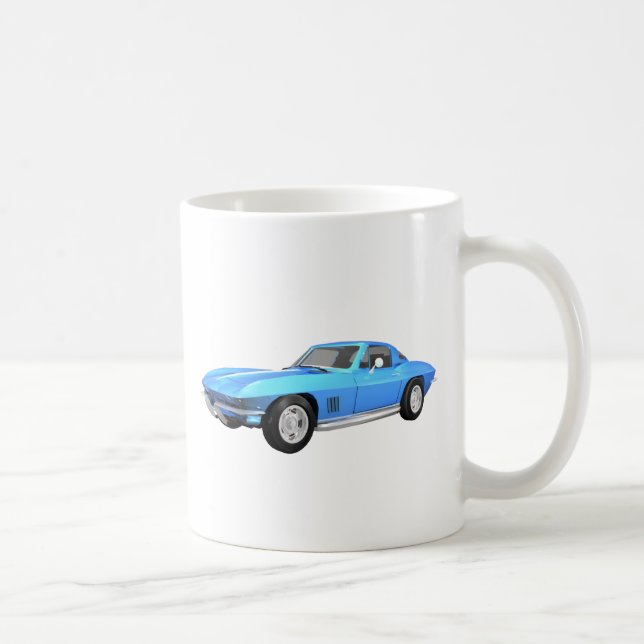 Corvette sportbil 1967: Blåttfullföljande: Kaffemugg (Höger)