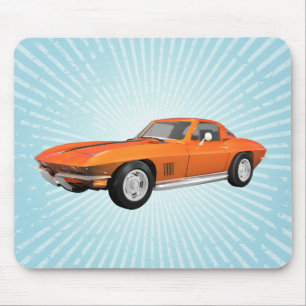 Corvette sportbil 1967: Orange fullföljande: Musmatta