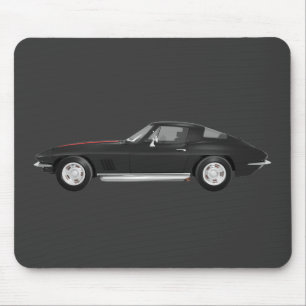 Corvette sportbil 1967: Svart fullföljande: Musmatta