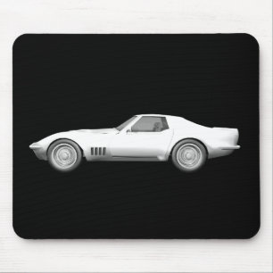 Corvette sportbil 1970: Vitfullföljande Musmatta